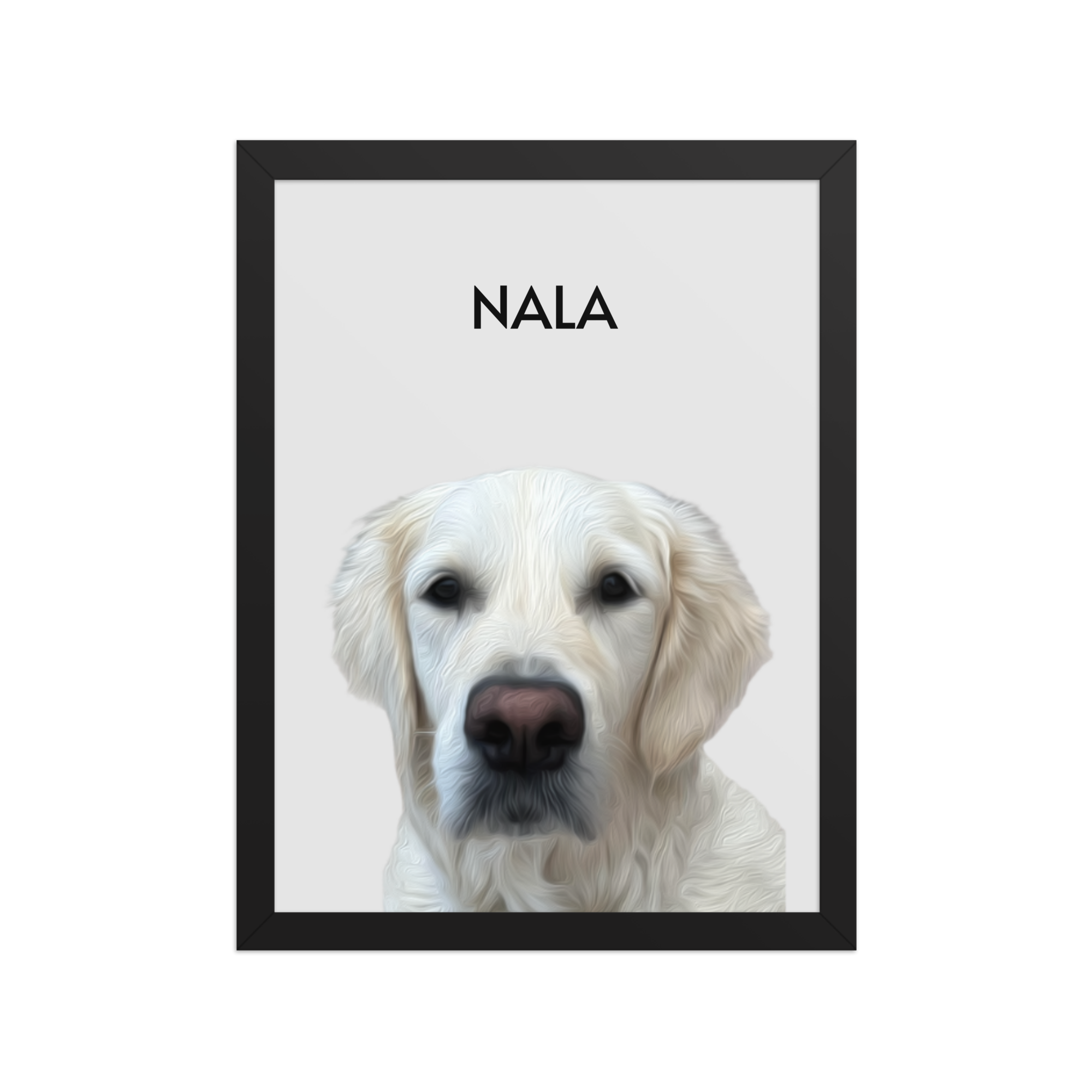 Retrato enmarcado de tu mascota