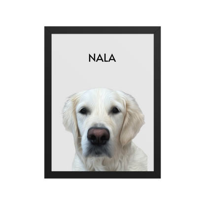 Retrato enmarcado de tu mascota