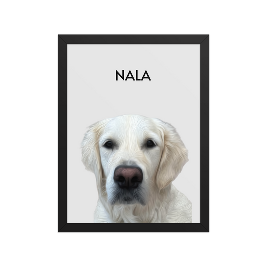 Retrato enmarcado de tu mascota