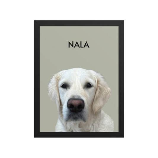 Retrato enmarcado de tu mascota