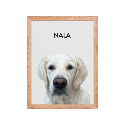 Retrato enmarcado de tu mascota