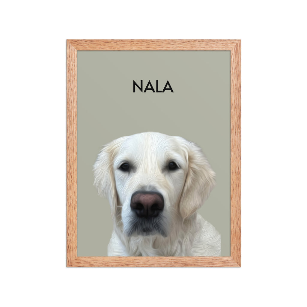 Retrato enmarcado de tu mascota