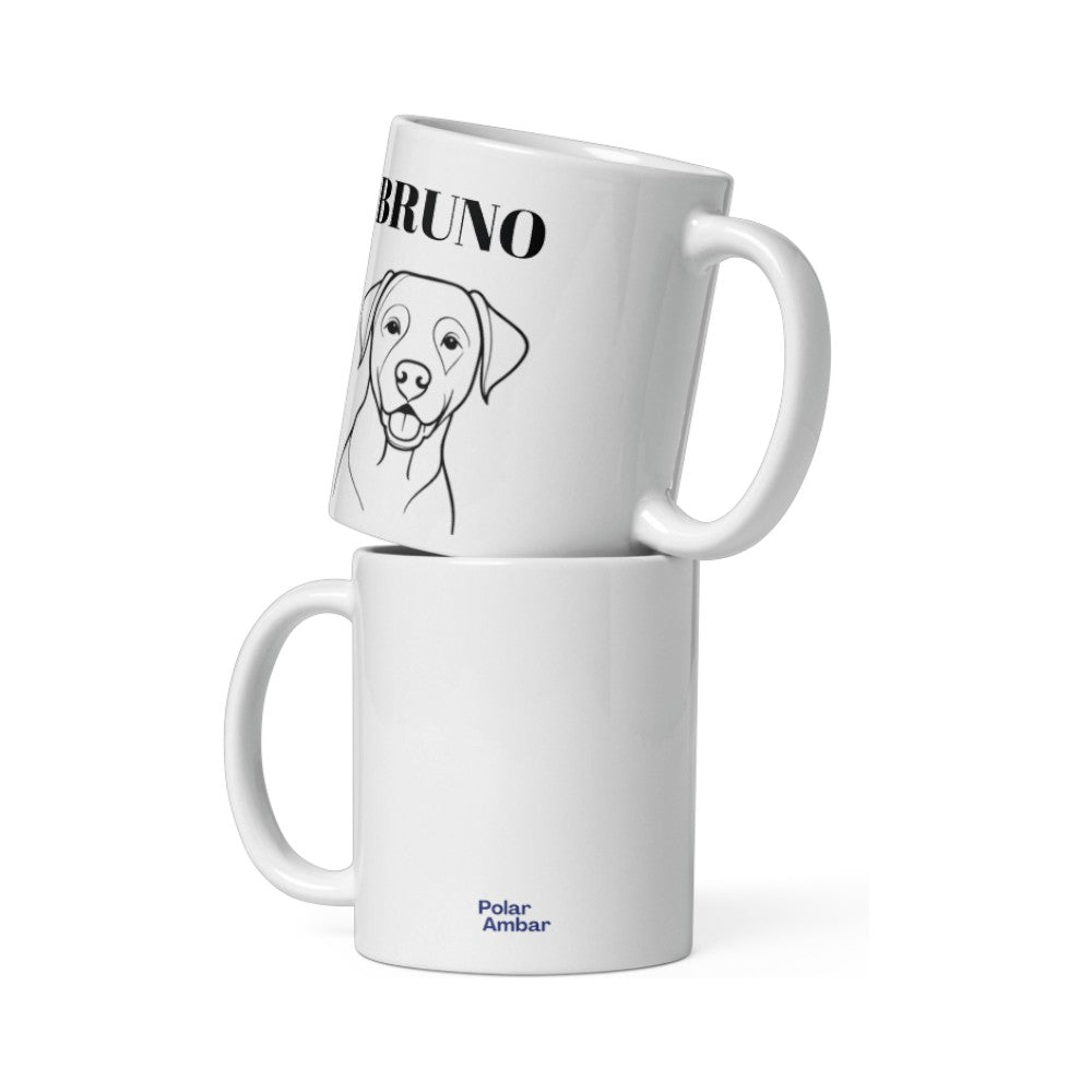 Taza personalizada con retrato de tu mascota