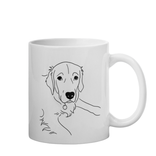 Taza personalizada con retrato de tu mascota – 11oz