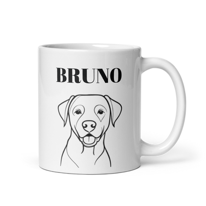 Taza personalizada con retrato de tu mascota